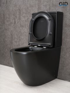 Унитаз напольный Gid Tn2188Bm 62250Y черный матовый 62.5x38.5x84